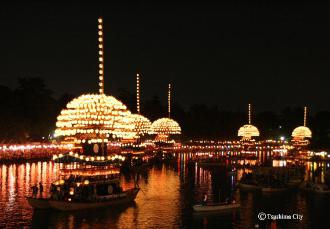 画像　尾張津島天王祭(宵祭)