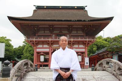 津島神社　宮司　堀田正裕さん